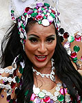 Performers dance at the Notting Hill Carnival in west London