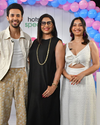 Abhay Mahajan, Sonali Kulkarni and Shweta Basu Prasad