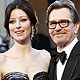 Gary Oldman, best actor nominee for his role in 'Tinker Tailor Soldier Spy', and his wife Alexandra Edenborough arrive at the 84th Academy Awards