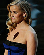 Actress Reese Witherspoon presents the award for achievement in cinematography at the 85th Academy Awards in Hollywood, California