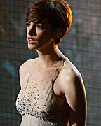 Actress Anne Hathaway performs a song from 'Les Miserables' at the 85th Academy Awards in Hollywood, California