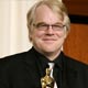 Best actor winner Hoffman with Oscar at the 78th annual Academy Awards