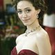 Actress and presenter Emmy Rossum arrives at the 77th annual Academy Awards.