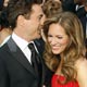 Robert Downey Jr., best supporting actor nominee for `Tropic Thunder,` shares moment with his wife Susan at 81st Academy Awards in Hollywood