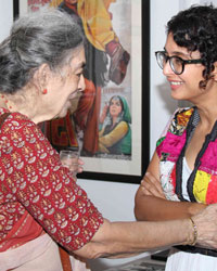 Renowned painter Lalita Lajmi and Kiran Rao