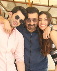 Karan Deol, Sunny Deol and Sahher Bambba