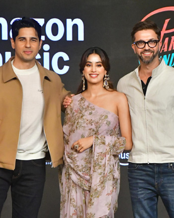 Sidharth Malhotra, Janhvi Kapoor and Tushar Jalota