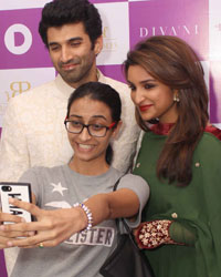 Parineeti Chopra and Aditya Roy Kapoor at DIVA'NI Store