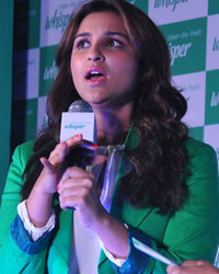 Parineeti at Whisper Touch the Pickle Movement