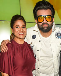 Kamlesh Gosia and Leena Jain with Navraj Hans