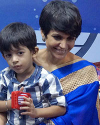 Mandira Bedi with his son Veer