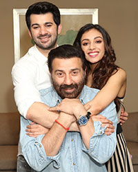 Karan Deol, Sunny Deol and Sahher Bambba