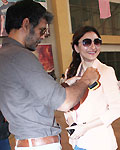 Soha Ali Khan and Milind Soman