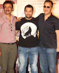 Rajkuma Hirani, Aamir Khan and Vidhu Vinod Chopra