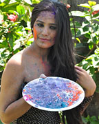 Poonam Pandey Promotes Waterless Holi