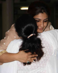 Prayer Meet of Raveena Tandon's Father-in-Law Kundan Thadani