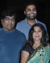 Ashok Saraf along with his wife Nivedita Joshi Saraf and son Aniket Saraf