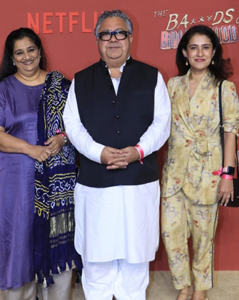 Maoj Pahwa with his wife Seema Manukriti Pahwa