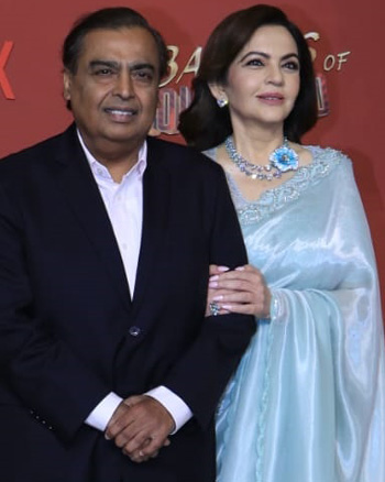 Mukesh Ambani and Nita Ambani