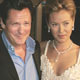 Actress Kristanna Loken and actor Michael Madsen pose at the premiere of the film 'Bloodrayne' in Hollywood