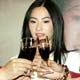 Director Chen Kaige, actress Cecilia Cheung and actor Jang Dong Gun toast during a news conference for 'The Promise' in Shanghai, China