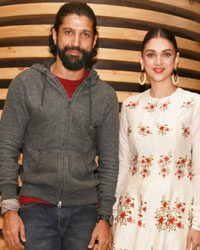 Farhan Akhtar and Aditi Rao at the Press Meet to Promote Film 'Wazir'