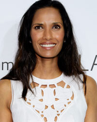 Padma Lakshmi arrives at The Hollywood Reporter's Emmy party in West Hollywood, California