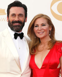 Designer Zac Posen and Director Gia Coppola arrive at the 65th Primetime Emmy Awards in Los Angeles