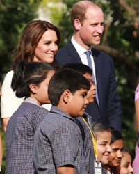 Prince Wililiam and Kate Middleton Visit Gandhi Smriti