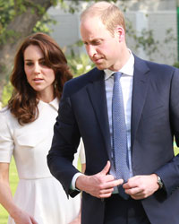 Prince Wililiam and Kate Middleton Visit Gandhi Smriti