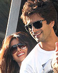 Priyanka Chopra and Shahid Kapoor promote Teri Meri Kahaani at Railway station