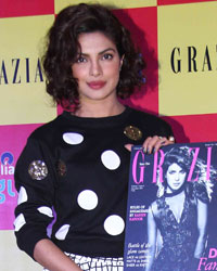 Priyanka Unveils Latest Issue of Grazia Magazine