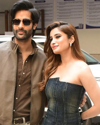 Aaman Devgan and Rasha Thadani