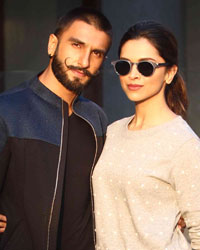 Ranveer Singh and Deepika Padukone at Promotion of Bajirao Mastani