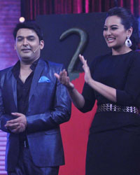 Kapil Sharma and Sonakshi Sinha at promotion of R Rajkumar on the sets of Junior MasterChef