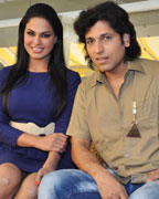 Veena Malik and Rajan Verma