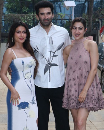 Fatima Sana Shaikh, Aditya Roy Kapur And Sara Ali Khan