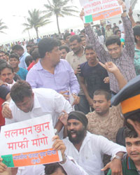 BJP protest against Salman Khan on tweeting about Yakub Memon