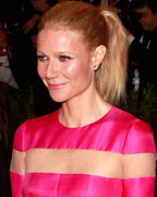 Actress Gwyneth Paltrow arrives at the Metropolitan Museum of Art Costume Institute Benefit celebrating the opening of 'PUNK- Chaos to Couture' in New York