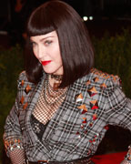 Singer Madonna arrives at the Metropolitan Museum of Art Costume Institute Benefit celebrating the opening of 'PUNK- Chaos to Couture' in New York