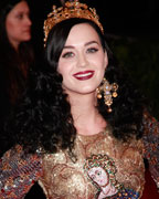 Singer Katy Perry arrives at the Metropolitan Museum of Art Costume Institute Benefit celebrating the opening of 'PUNK- Chaos to Couture' in New York