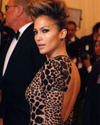 Singer Jennifer Lopez arrives at the Metropolitan Museum of Art Costume Institute Benefit celebrating the opening of 'PUNK- Chaos to Couture' in New York