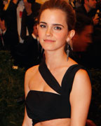 Actress Emma Watson arrives at the Metropolitan Museum of Art Costume Institute Benefit celebrating the opening of 'PUNK- Chaos to Couture' in New York