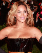 Singer Beyonce arrives at the Metropolitan Museum of Art Costume Institute Benefit celebrating the opening of 'PUNK- Chaos to Couture