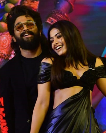 Allu Arjun and Rashmika Mandanna