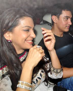 Juhi, Aamir Khan and Kiran rao