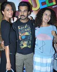 Lisa Haydon, Rajkumar Rao and Kangana Ranaut