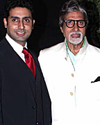 Abhishek Bachchan and Amitabh Bachchan