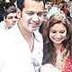 Rahul Mahajan and Dimpy at the citizen facilitation centre to register their marriage