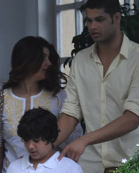 Twinkle Khanna and Aarav